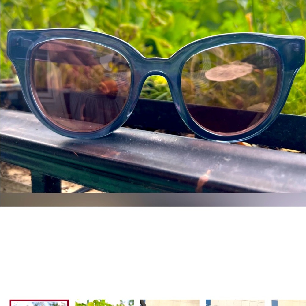 Carla Colour “Barton” sunglasses in Indigo Blue - Picture 2 of 6